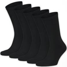 Frank Dandy Dame Tøj Frank Dandy Bamboo Solid Crew Socks 5-pack - Black