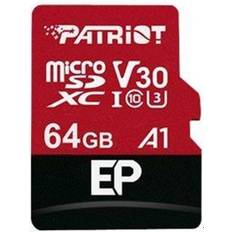 Patriot USB Type-C Hukommelseskort & USB Stik Patriot EP Series microSDXC Class 10 UHS-I U3 V30 A1 100/80MB/s 64GB +Adapter