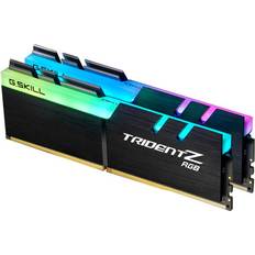 32 GB - 3600 MHz - Belysning - DDR4 - Sort RAM G.Skill Trident Z RGB LED DDR4 3600MHz 2x16GB (F4-3600C18D-32GTZR)