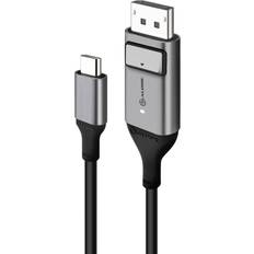 DisplayPort-kabler - Grå Alogic Ultra USB C-DisplayPort 1m