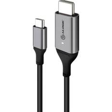Grå - HDMI-kabler - USB C-HDMI Alogic Ultra USB C-HDMI 1m