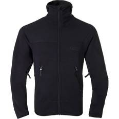Herre - Nylon Sweatere Warmpeace Sneaker Powerstretch Fleece Jacket - Black