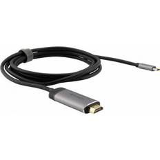 HDMI-kabler - Sølv Verbatim USB C-HDMI 3.1 1.5m