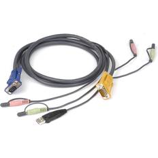 USB-kabel - VGA Kabler IOGEAR VGA/2x3.5mm/USB A-VGA/2x3.5mm 1.8m