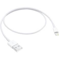 Rund - USB-kabel Kabler Apple USB A - Lightning 0.5m