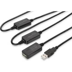 Digitus USB A-USB A - USB-kabel Kabler Digitus Active USB A - USB A M-F 2.0 25m