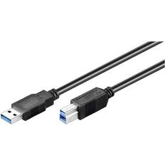 USB A-USB B - USB-kabel Kabler Goobay SuperSpeed USB A - USB B 3.0 1.8m
