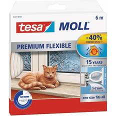 Tætningslister TESA Tesamoll Premium Flexible White 6000x9mm