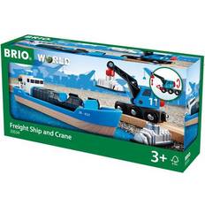 BRIO Togskinner & Forlængere BRIO Freight Ship & Crane 33534