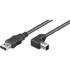 USB A-USB B - USB-kabel Kabler Goobay USB A - USB B (angled) 2.0 1m
