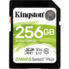 256 GB - Class 10 - SDXC - V30 Hukommelseskort Kingston Canvas Select Plus SDXC Class 10 UHS-I U3 V30 100/85MB/s 256GB