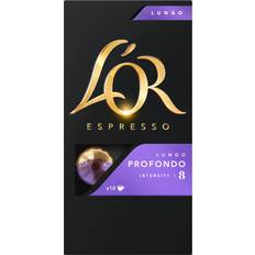 Kaffekapsler L'OR Espresso Lungo Profondo 8 10stk