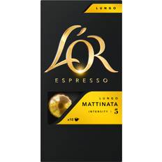 Kaffekapsler L'OR Espresso Lungo Mattinata 52g 10stk