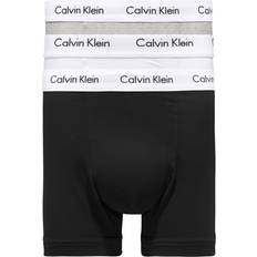 Calvin Klein Bomuld Undertøj Calvin Klein Cotton Stretch Trunks 3-pack - Black/White/Grey Heather