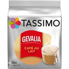 Kaffekapsler Tassimo Gevalia Café au Lait 16stk 1pack
