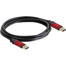 Han - Han - USB A-USB A - USB-kabel Kabler DeLock Premium USB A - USB A 3.0 5m