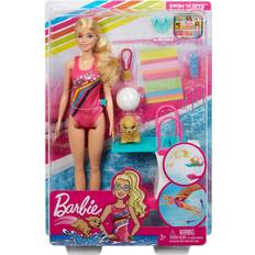 Barbie Tyggelegetøj Barbie Dreamhouse Adventures Swim‘n Dive Doll & Accessories