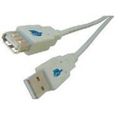 Han - Han - USB A-USB A - USB-kabel Kabler MicroConnect USB A - USB A 2.0 1.8m