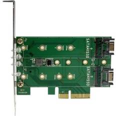 M.2 - PCIe x4 Controller kort StarTech PEXM2SAT32N1