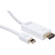 DisplayPort mini - DisplayPort-kabler - Sort Iiglo HDMI-Mini DisplayPort 1m