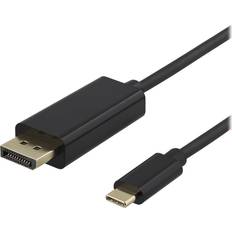 Deltaco DisplayPort-kabler - Han - Han Deltaco USB C-DisplayPort M-M 1m