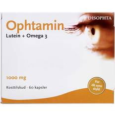 E-vitaminer - Zink Fedtsyrer Disophta Ophtamin Lutein + Omega 3 60 stk