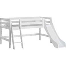Loftssenge HoppeKids Premium Halfhigh Bed with Slide & Ladder 90x200cm