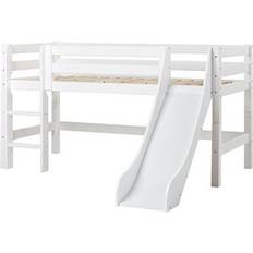 Loftssenge HoppeKids Premium Halfhigh Bed with Slide & Ladder 90x200cm