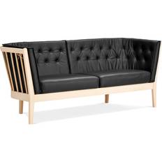 Lædersofaer Stouby Maria Oak/Black Sofa 151cm 2 personers