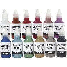 Creotime Glitter Glue Assorted Colours 12x25ml