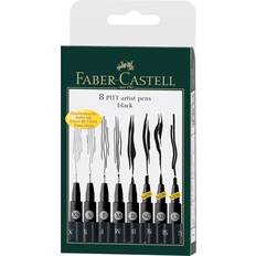 Faber-Castell Pitt Artist Pen Black 8-pack