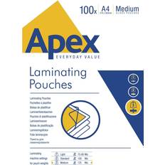 A4 Lamineringslommer Fellowes Apex A4 Medium Laminating Pouches 100-pack