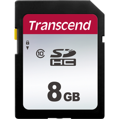 Transcend 8 GB - USB 2.0 Hukommelseskort & USB Stik Transcend 300S SDHC Class 10 UHS-I U1 95MB/s 8GB