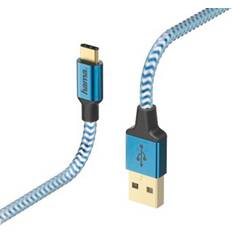 Hama USB A-USB C - USB-kabel Kabler Hama Reflective USB A-USB C 2.0 1.5m