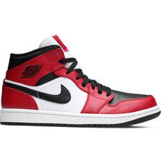 Nike 39 ½ - Herre - Rød Sneakers Nike Air Jordan 1 Mid M - Black/Gym Red/White