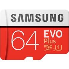 Samsung 64 GB Hukommelseskort Samsung Evo Plus 2020 microSDXC MC64HA Class 10 UHS-I U1 64GB