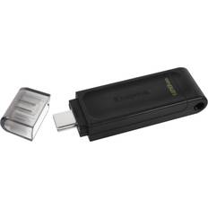 Kingston 128 GB Hukommelseskort & USB Stik Kingston DataTraveler 70 128GB USB 3.2