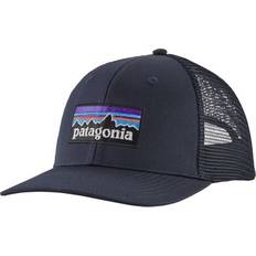 Meshdetaljer Kasketter Patagonia P-6 Logo Trucker Hat - Navy Blue