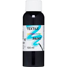 Panduro Farver Panduro Watercolor Textile Color Black 100ml