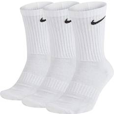 Nike M Strømper Nike Everyday Cushion Crew 3-pack - White/Black
