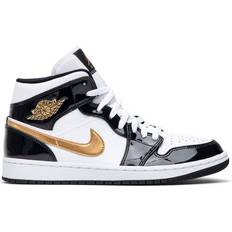 Nike Herre - Sort Sneakers Nike Air Jordan 1 Mid SE M - Black/White/Metallic Gold