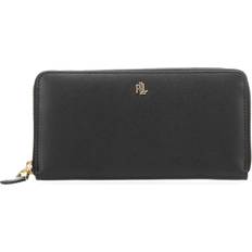 Ralph Lauren Leather Zip-Around Wallet - Black