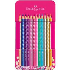 Kridt Faber-Castell Sparkle Crayons 12-pack