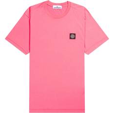 Stone Island 3XL T-shirts & Toppe Stone Island Patch Logo T-shirt - Neon Pink
