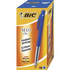 Bic M10 Clic Medium Ballpoint Pen Blue 50-pack