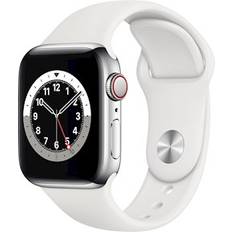 Apple Watch Series 6 Smartwatches Apple Watch Series 6 Cellular 40mm Stainless Steel Case with Sport Band