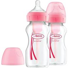 Dr. Brown's Pink Babyudstyr Dr. Brown's Options+ Anti-Colic Bottle 270ml 2-pack