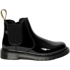 Dr. Martens Støvler Børnesko Dr. Martens Junior 2976 Chelsea Boots - Black Patent Lamper