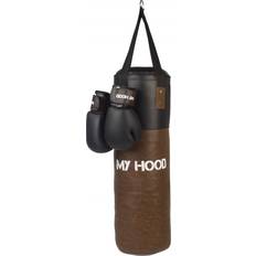 14oz Kampsport My Hood Retro Punching Bag with Gloves 15kg