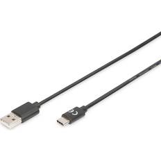 Nikkel - USB A-USB C - USB-kabel Kabler Digitus USB A-USB C 2.0 4m
